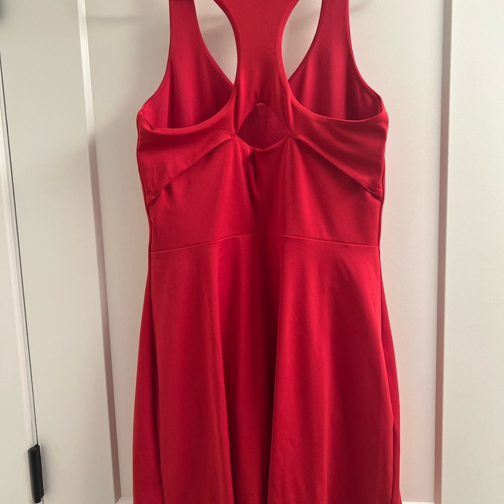 Girlfriend Colkective brand Bike Dress, bright red, size L. - Picture 4 of 8